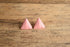 Pink Triangle Earrings