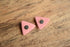 Pink Triangle Earrings