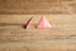 Pink Triangle Earrings