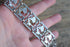 Romance Sterling Silver Panel Bracelet