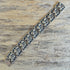 Vintage sterling silver panel link bracelet