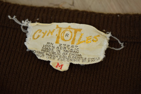 Brown Poodle Novelty Sweater - Medium