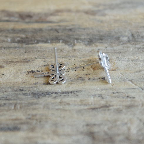 Dragonfly Sterling Silver Stud Earrings