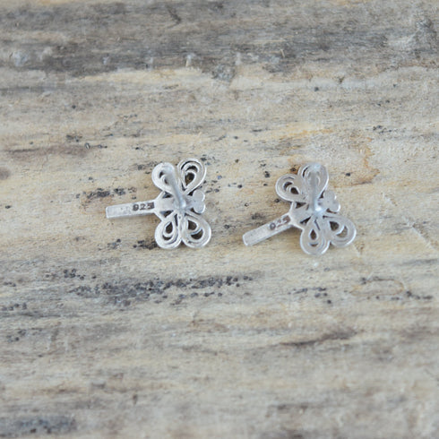 Dragonfly Sterling Silver Stud Earrings