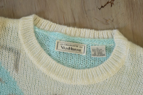 1980's Blue Sweater - M/L