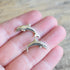 Large Dolphin Sterling Stud Earrings