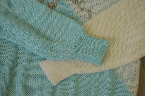 1980's Blue Sweater - M/L