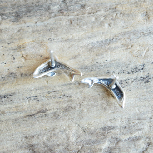 Small Dolphin Sterling Stud Earrings