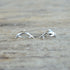 Dainty Vintage Sterling Silver Dolphin Shaped Earrings