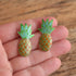 Pineapple Enamel Cloisonne Sterling Silver Earrings