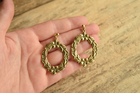 Floral Drop Earrings