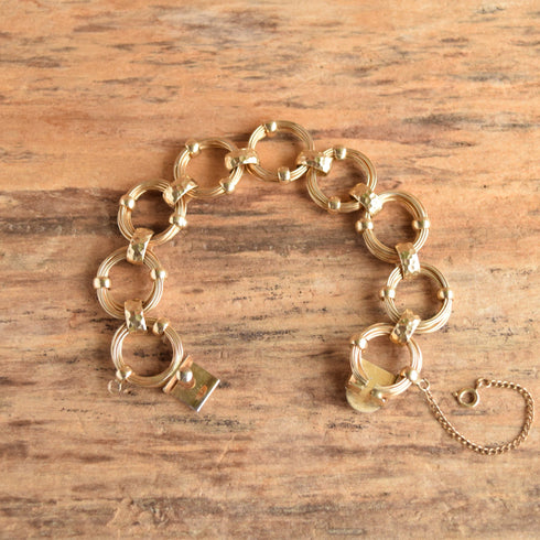 Vintage 12 k Yellow Gold Filled Winard Bracelet