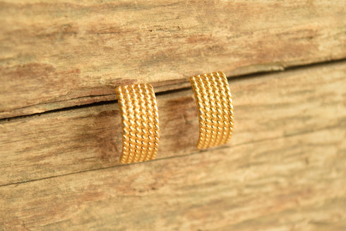 Gold Rope Earrings