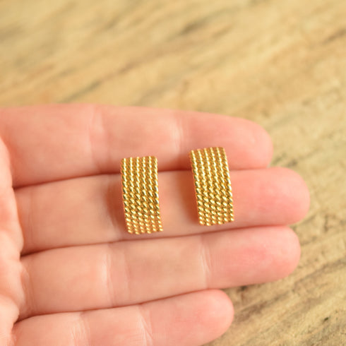 Gold Rope Earrings