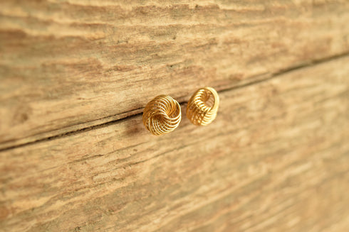 Infinity Knot Stud Earrings