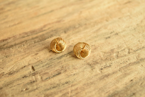 Infinity Knot Stud Earrings