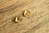Hammered Golden Heart Earrings