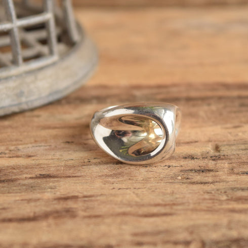 Size 9.25 Modernist Sterling Silver Ring - RLM Studios