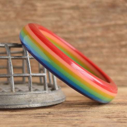 Rainbow Plastic Bangle