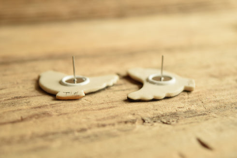 Harlequin Chicken Earrings