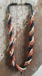 Natural bohemian necklace vintage - twist design with natural elements