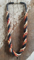 Natural bohemian necklace vintage - twist design with natural elements