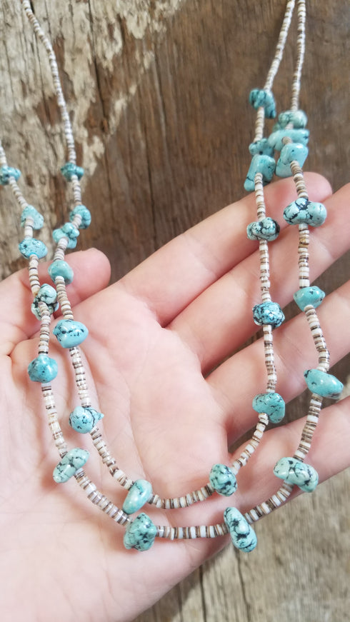Faux Turquoise Southwestern Necklace