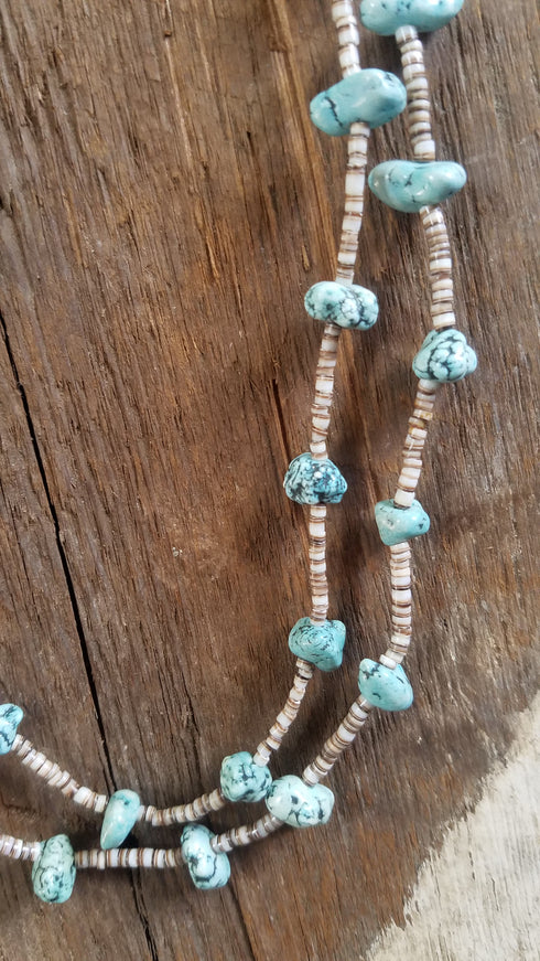 Faux Turquoise Southwestern Necklace
