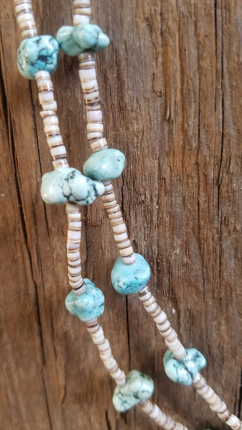 Faux Turquoise Southwestern Necklace