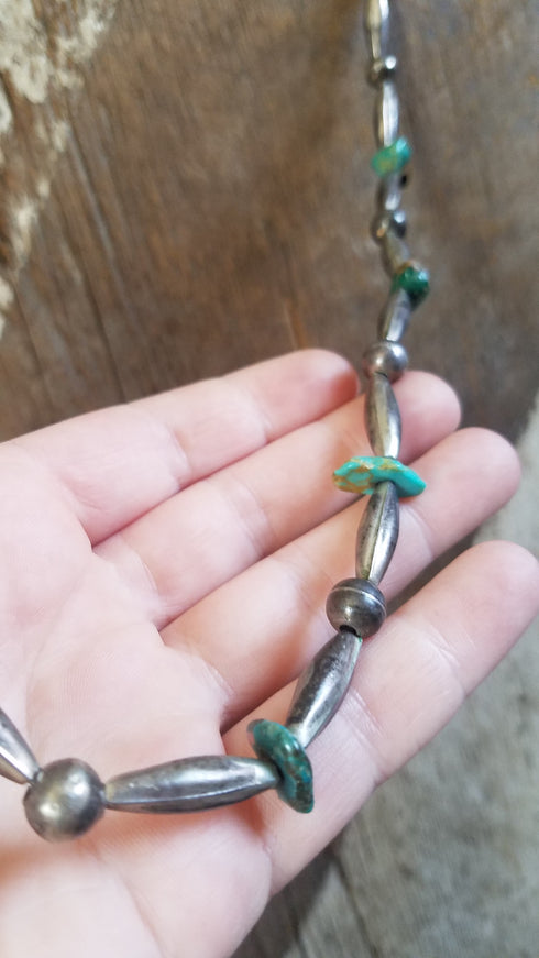 Bench Bead Turquoise Necklace