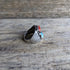 Turquoise & Coral Ring - Size 8