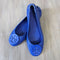 Tory Burch Minnie Flat in Jelly Blue Size 7 NEW IN BOX