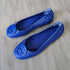 Tory Burch Jelly Blue Minnie Travel Flats - Size 7
