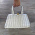 White Woven Basket Purse by Magid