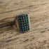 Pete and Vivian Haloo Zuni Ring Snake Eye Turquoise
