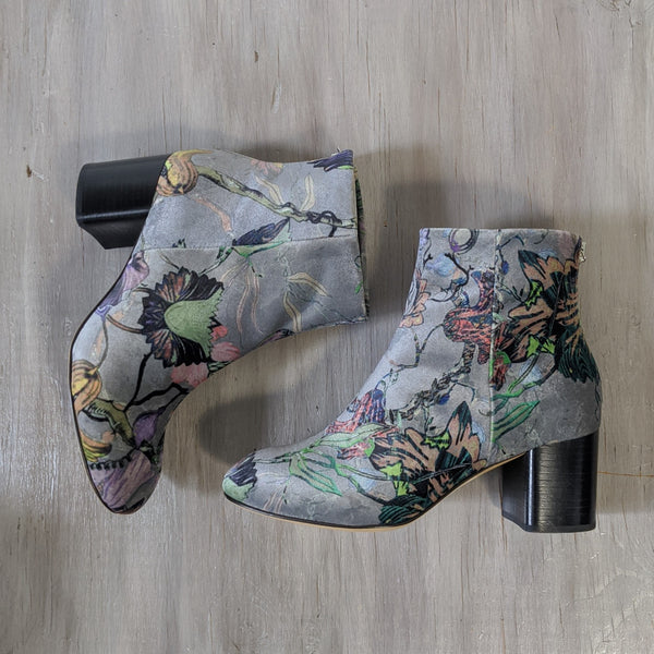 Rag & Bone Floral Velvet Drea Boots - Size 38, US 8