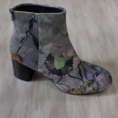 Rag & Bone Floral Velvet Drea Boots - Size 38, US 8