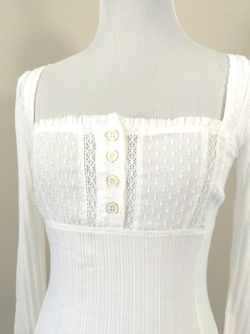 Free People Ivory Sugar Sugar Top