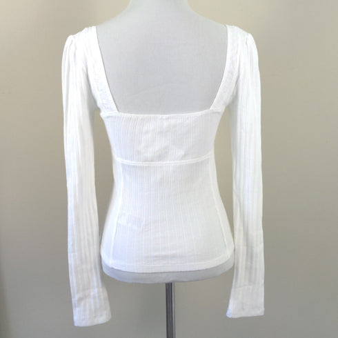 Free People Ivory Sugar Sugar Top