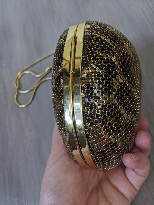 Leopard Print Heart Miniaudière - Whiting & Davis