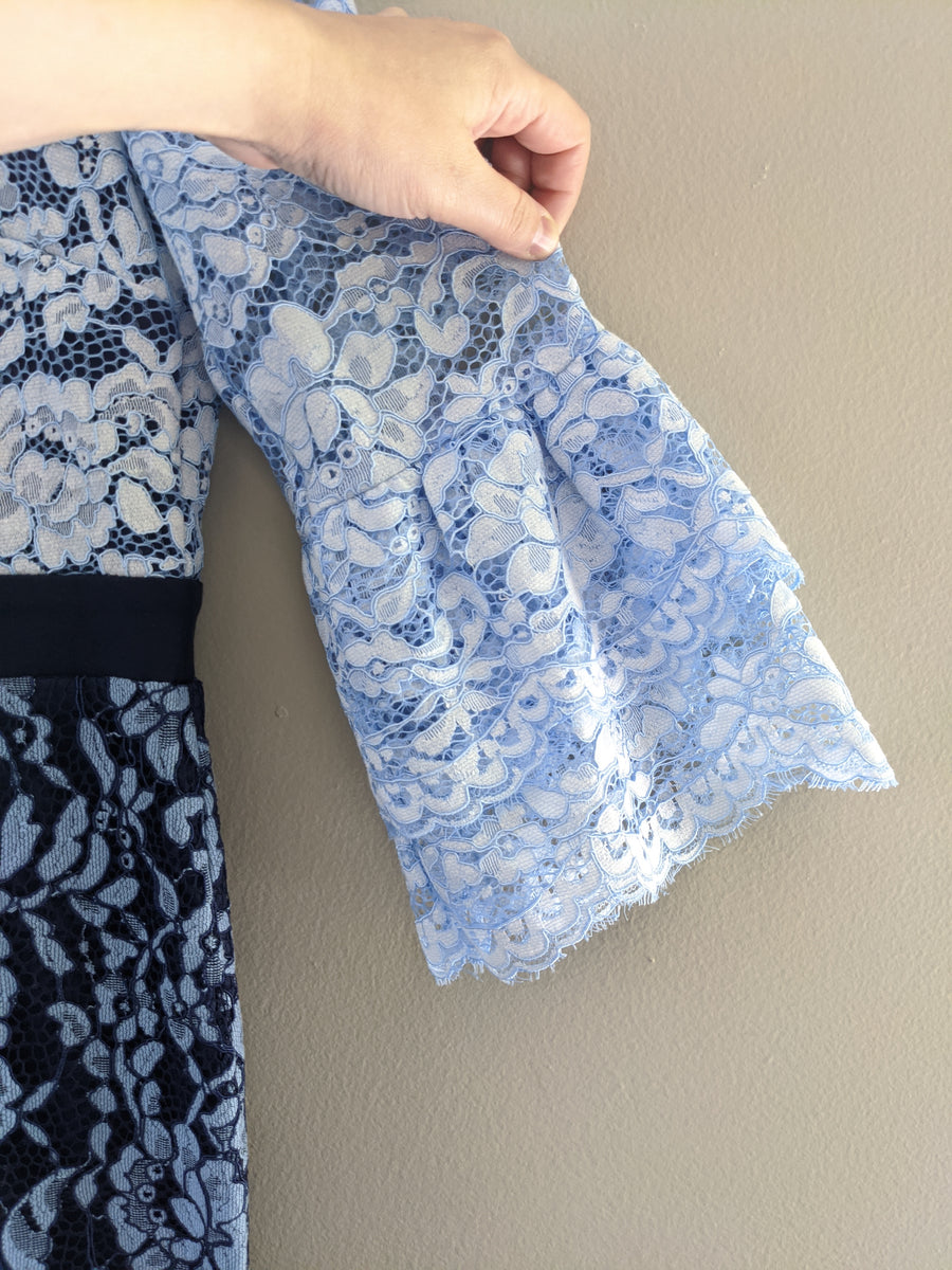 PAPER DOLLS london Blue Lace Dress Size 8 YournNonce
