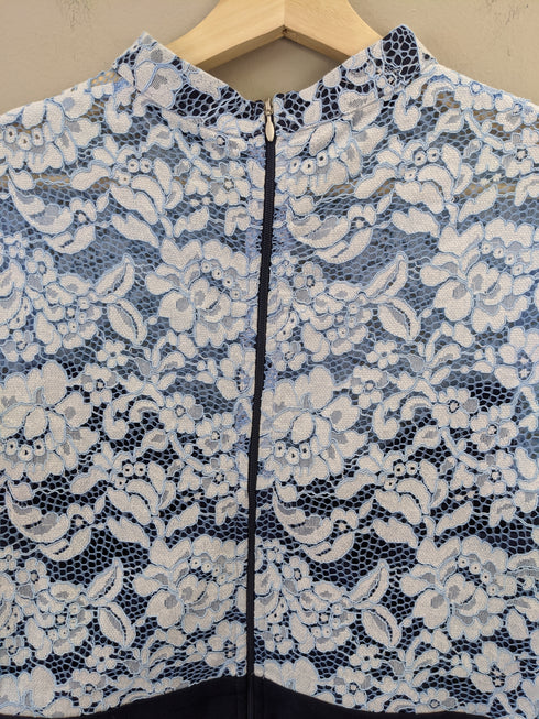 PAPER DOLLS london Blue Lace Dress - Size 8