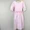 Vintage 80's Pink Seaside Cotton Dress - Size 7/8