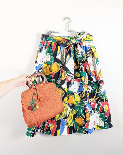 J.Crew Postcard Retro Print Skirt - Size 4