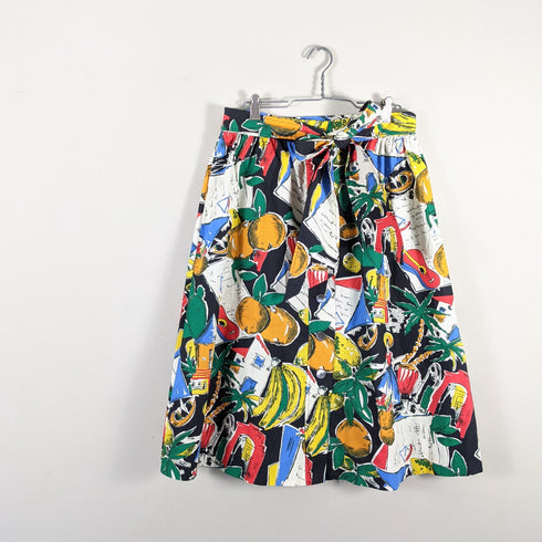 J. Crew Tropical Letter Vacation Print Skirt Size 4