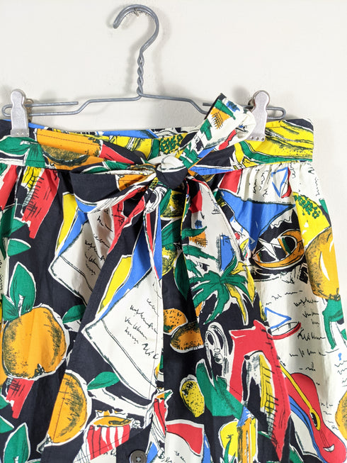 J.Crew Postcard Retro Print Skirt - Size 4