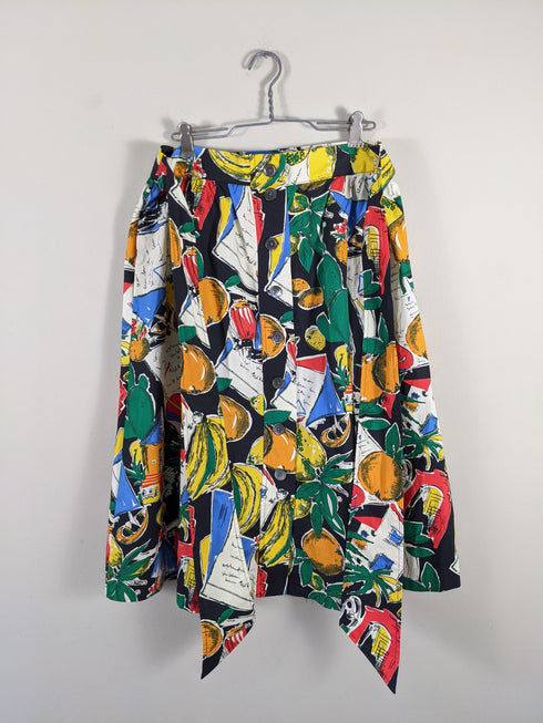 J.Crew Postcard Retro Print Skirt - Size 4
