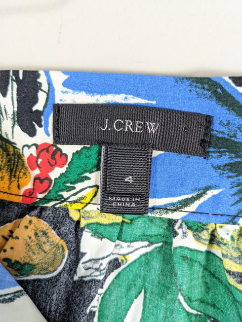 J.Crew Postcard Retro Print Skirt - Size 4