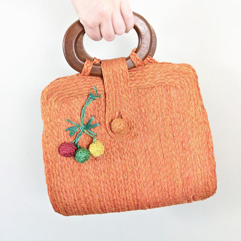 Orange Cherry Handbag