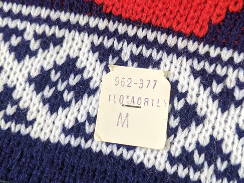 1980's Blue Abstract Sweater